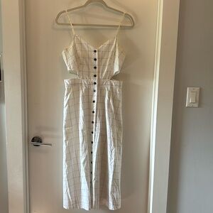 Spaghetti strap dress with side slits